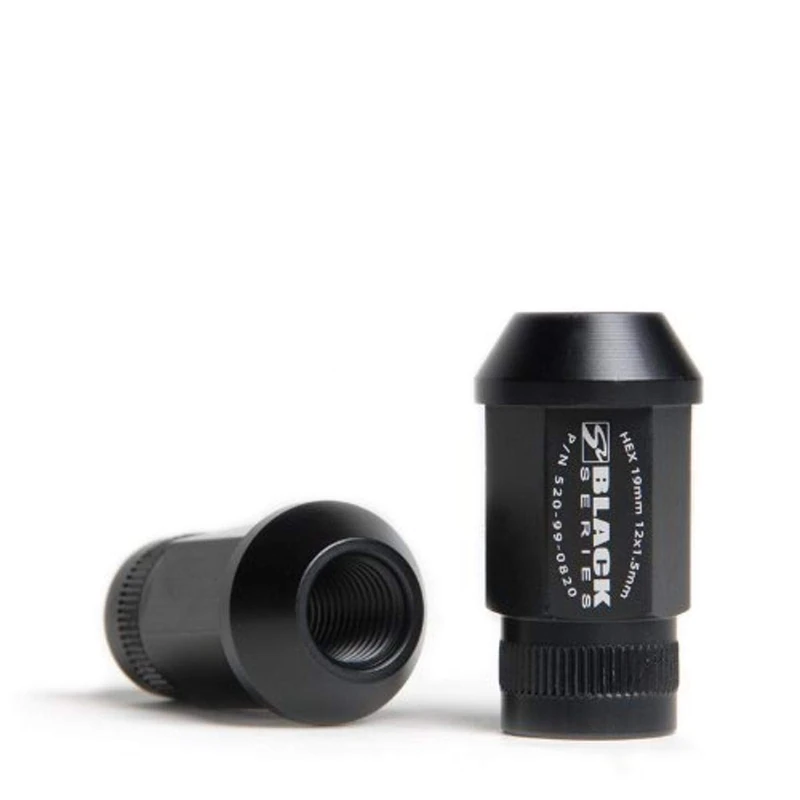 Skunk2 520-99-0853 Black Anodized (12mm x 1.5mm) Wheel Nut Lug Nut Set - 16 Piece