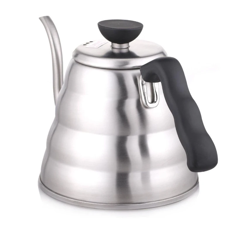 Hario CD Kettle-1l VKB-100HSV Buono Kettle with a Capacity of 1 l, Stainless Steel