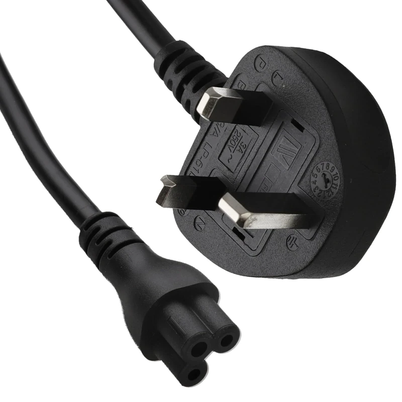 kenable Power Cord - UK Plug to C5 Clover Leaf CloverLeaf Lead 5m Cable [5 metres]
