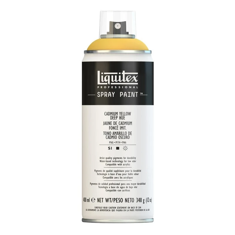 LIQUITEX 4450163 Professional Spray Paint, Cadmium Yellow Deep Hue, 400 ml (Pack of 1)