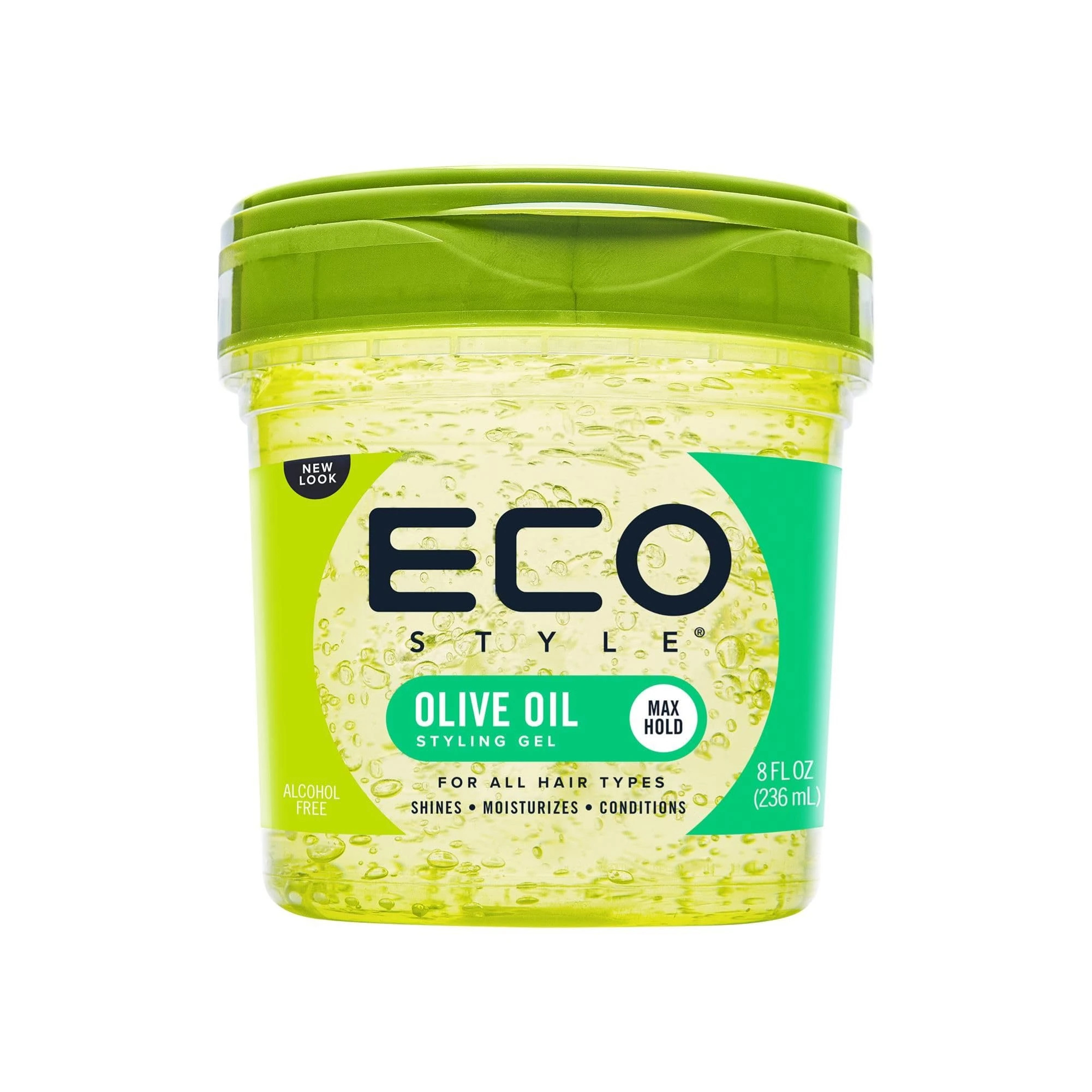 Eco Style Olive Oil Eco Styler Hair Gel, Hydrate and Style, Alcohol-Free, 236 ml (Pack of 1)