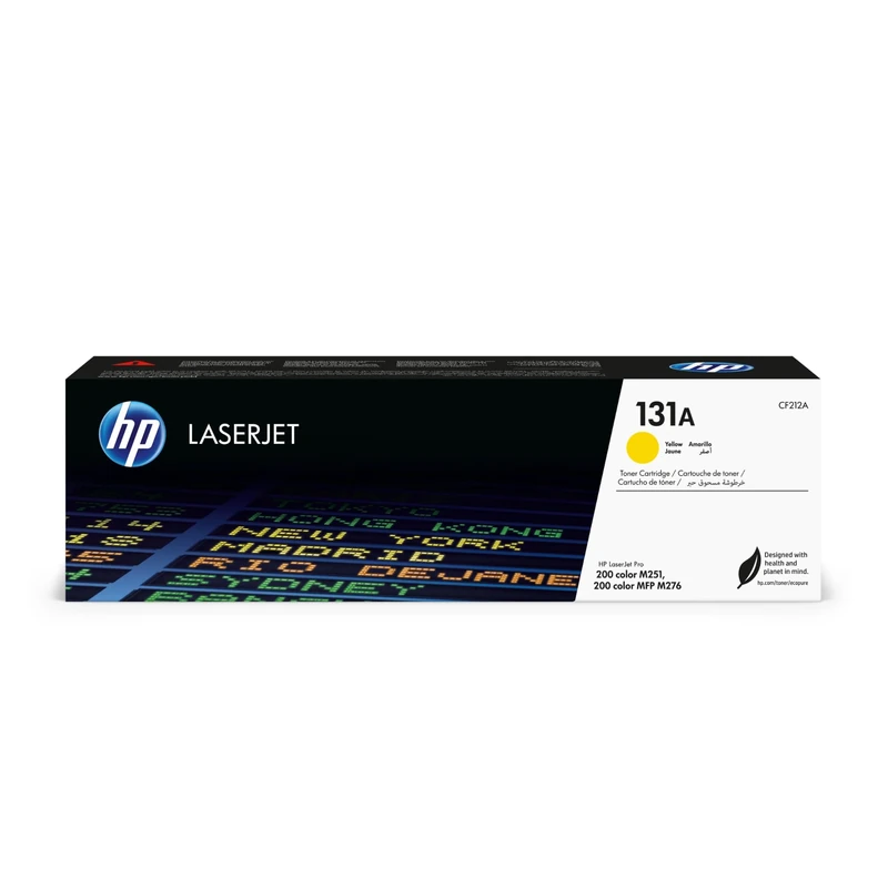 HP CF212A 131A Original LaserJet Toner Cartridge, Yellow, Single Pack