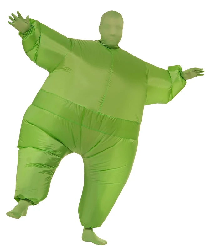 Rubies 887109 Inflatable Suit Adult Costumes, Solid, Green, One Size