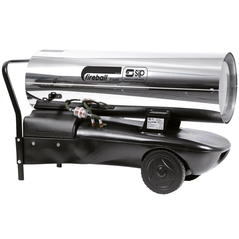 SIP FIREBALL P1645S Space Heater, Diesel/Paraffin, 230V, 49kW / 164,850 BTU/hr, 1154m³ / 41,214ft³ Heating Area, 42L Fuel Tank