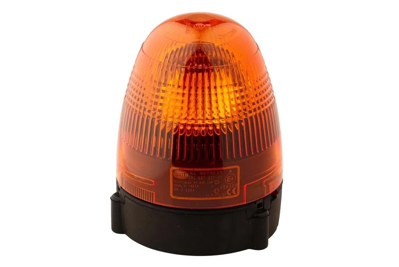 HELLA 2RL 007 337-011 Halogen-Rotating Beacon - KL Rotafix - 24V - Amber - mounting/Bolted - Plug: Blade Terminal