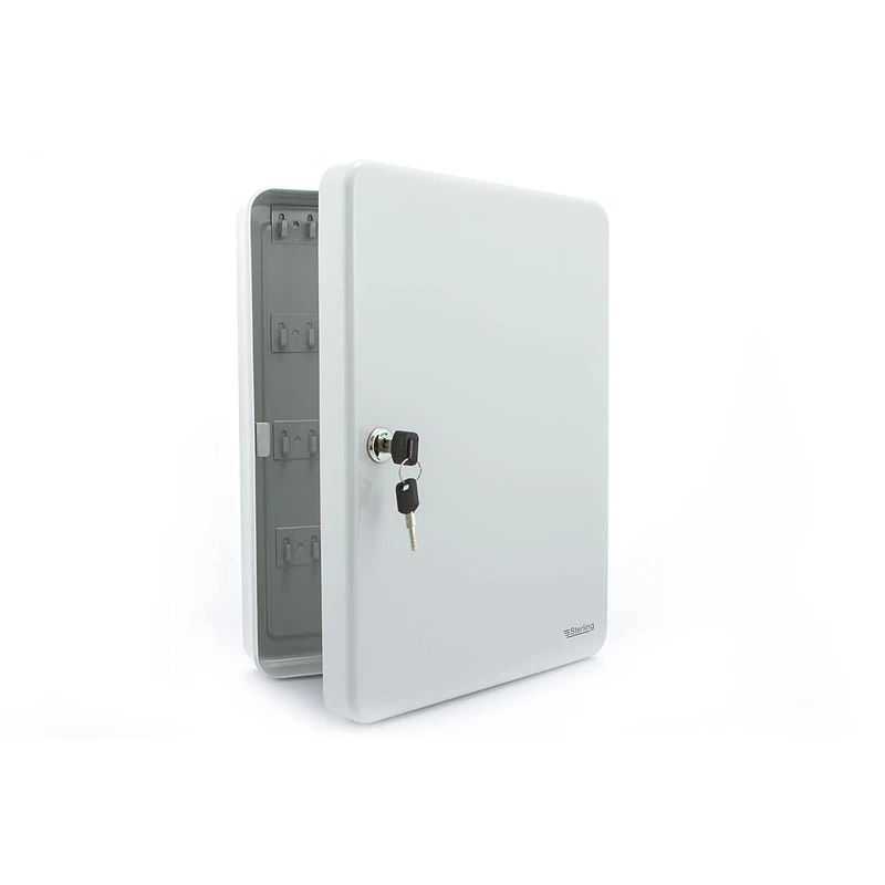 Burg Wachter Sterling KC80 80-Hook Key Cabinet, Gray