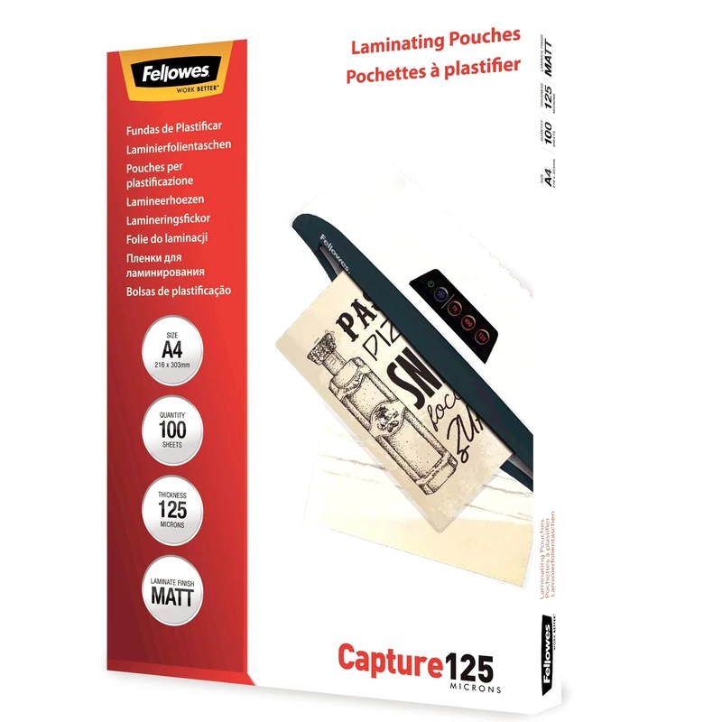Fellowes ImageLast Enhance80 A4 Matte Laminating Pouches - 100 Pack