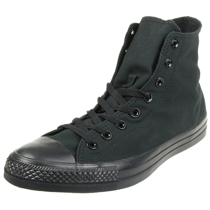 Converse All Star Hi Trainers Black Mono Canvas - 6.5 UK