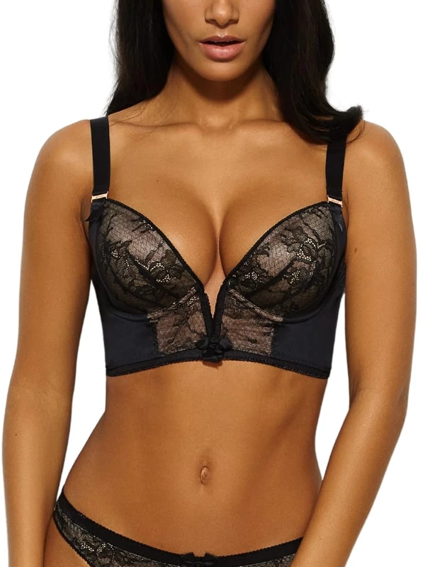Gossard Retrolution Staylo Plunge Women's Bra Black 30D
