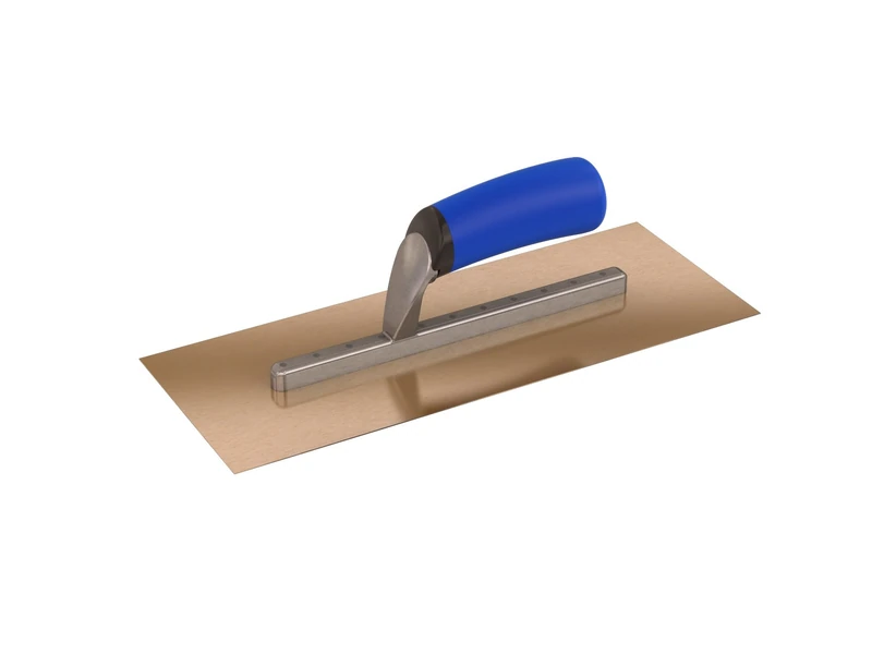Bon 83-208 13 x 5-inch Stainless Steel Plastering Trowel with Long Shank and Comfort Grip Handle