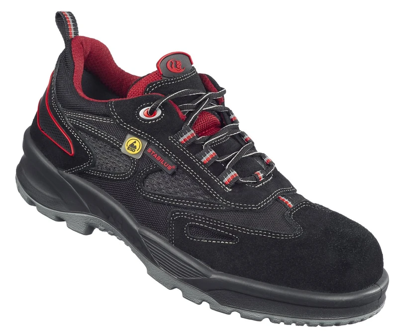Stabilus Unisex Adults 5211A Safety Shoes, Black (Rot | Schwarz Rot | Schwarz), 12 UK
