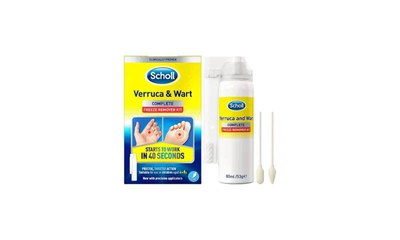 Scholl Verruca & Wart Freeze Remover Kit 80ml - 40s Fast Treatment