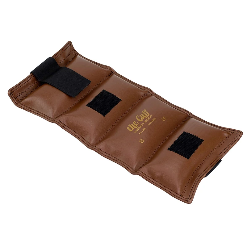 CanDo Weight cuff - wrist and ankle weights - 4.5 kg, brown - alternative to dumbbells
