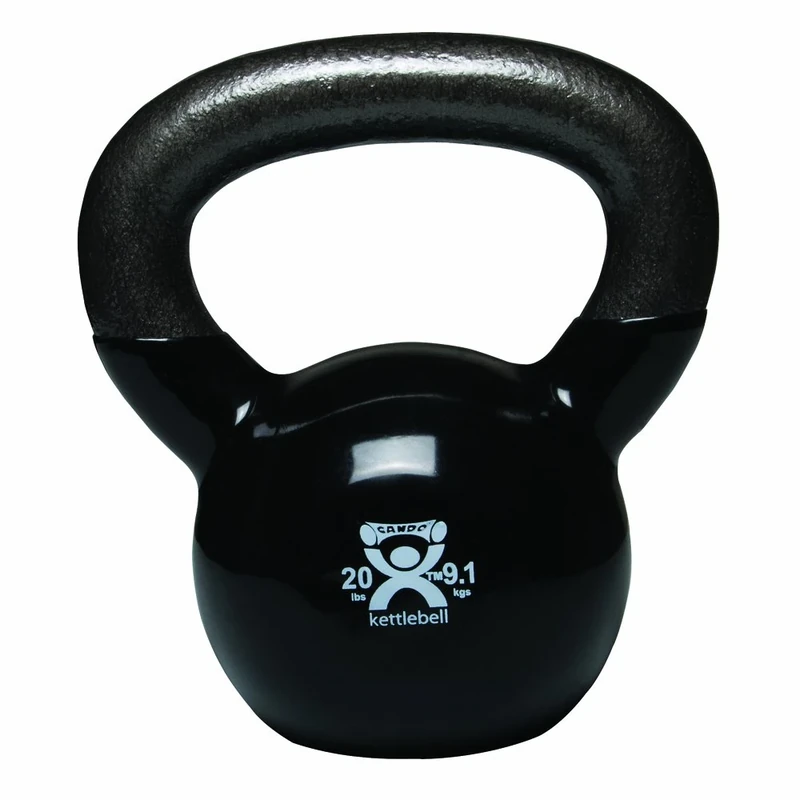 Cando 9.1 Kg - 20lbs Black Kettlebell - alternative to dumbbells - Image 1
