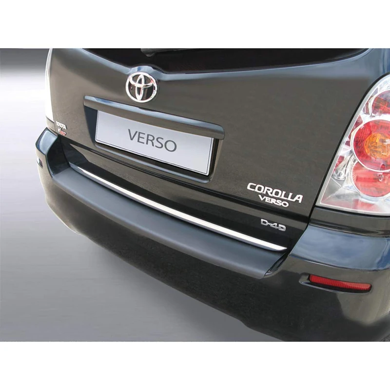 RGM ABS Rear bumper protector compatible with Toyota Corolla Verso 5 doors 2004-2009 Black