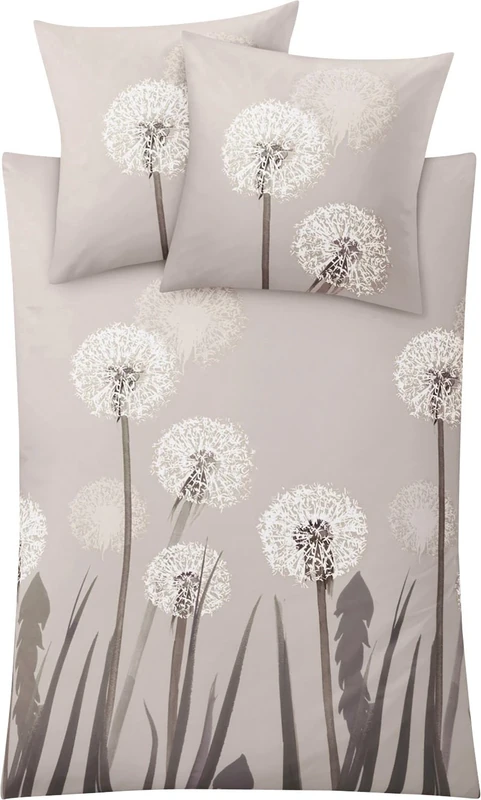 Kleine Wolke Belfiore Bed Linen, Cotton, Taupe, 135 x 200 cm