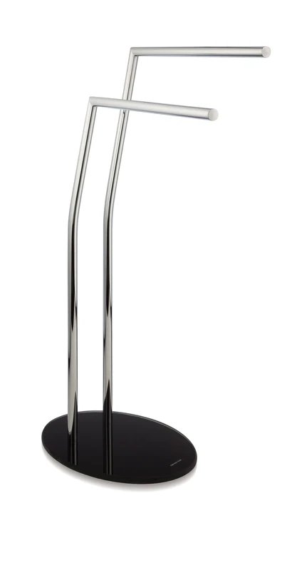 möve Stand towel rack, unbreakable glass, chromed, silver