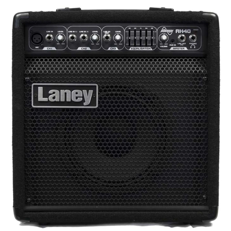 Laney AH40 Multi-Instrument Combo Amplifier – Audiohub Range - 40W 3-Channel Amp with 5-Band EQ, Digital Delay, Kickback Design, Line In/Out, Headphone Out – Ideal for Gigs, Rehearsals & Monitoring
