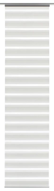 GARDINIA Panel Curtain (1 piece), Sliding, Double Rolling Blind Feel, Panel Curtain Day + Night, Innovative + Patented Technology, White, 60 x 245 cm (WxH), 30320