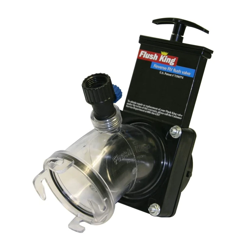 Valterra Flush King™ 45 Degree Reverse Flush Valve Attachment for RV, Camper, Trailer - Image 1