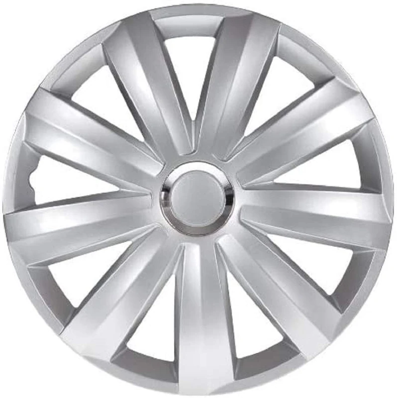Petex Venture Pro RB544415 Wheel Trims 15 Inches Double-Lacquered Nylon in Box Silver - Set of 4