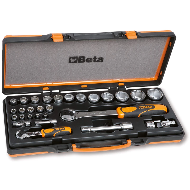 Beta 902A/C22 Set of 22 Hex Socket Keys and 6 Accessories in Sheet Metal Box