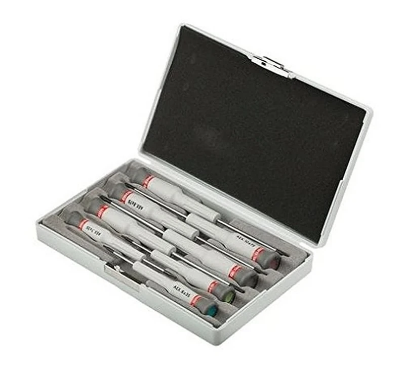 FACOM - Screwdriver Set - Micro Tech 8-Piece Set for TORX Screws - Professional and Precision Screwing Tools for Workshop - High Strength - Hand Tools - AEX.J2