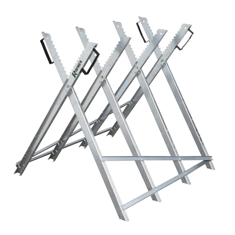 RIBILAND 04793 Metal Log Easel Grey