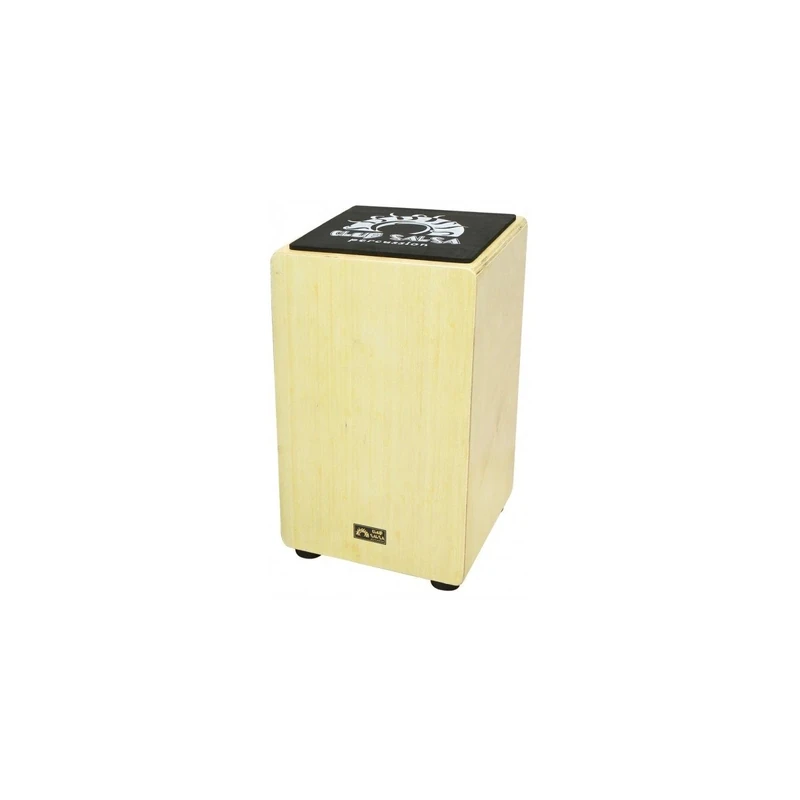 PURE GEWA CLUB SALSA F830106 Cajon with Tuning Key for String Adjustment, Bag, Handle and Rucksack Straps