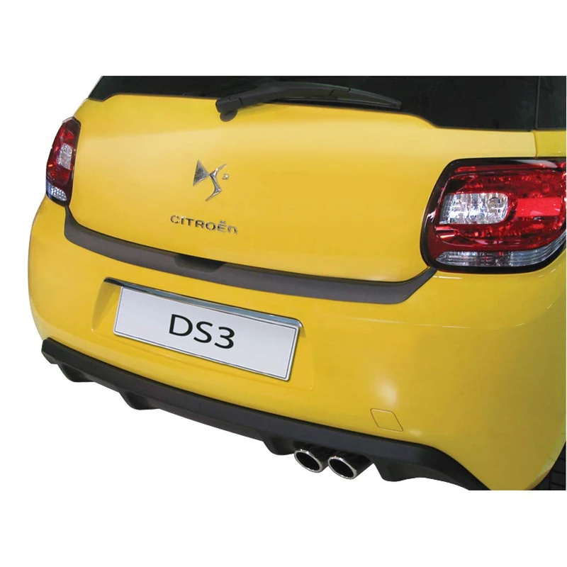 RGM ABS Rear bumper protector compatible with Citroën DS3 2010-2019 Black