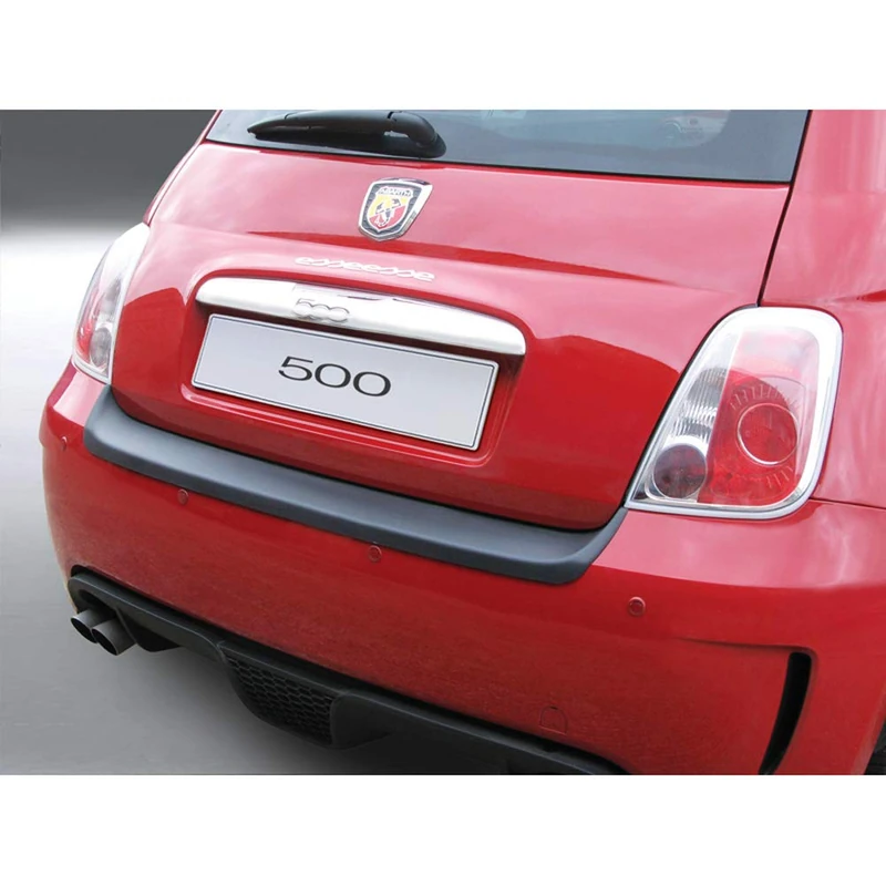 RGM ABS Rear bumper protector compatible with Fiat 500 Abarth -3/2016 Black - Image 1