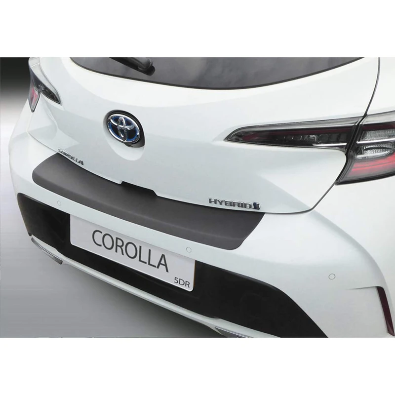 RGM ABS Rear bumper protector compatible with Toyota Corolla HB 5-doors 2019- Black