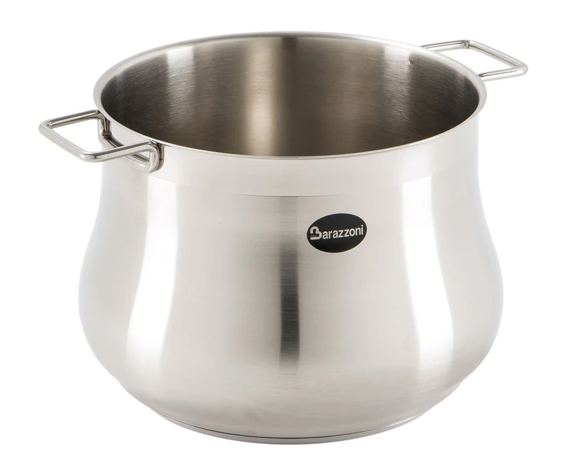 Barazzoni Pot Line Tummy in Stainless Steel, 18/9 22 Cm Steel