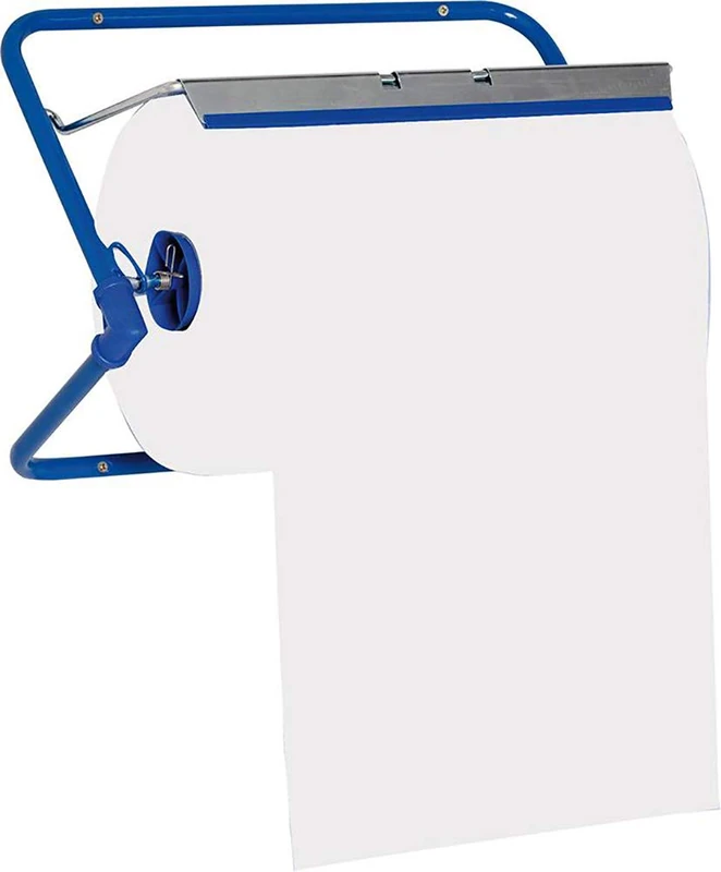 Funny AG-522 Wall Holder for Shop Towels, Metal Blue, Rolls up to 40 cm Wide