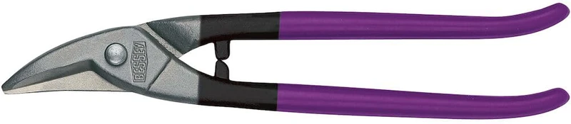 Bessey D407-275 Right Hand Cut HSS Punch Snips, Purple/Grey