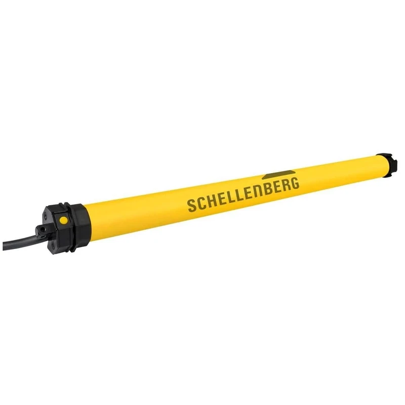 Schellenberg 20406 Mini Plus Roller Shutter, Electronic end Position Adjustment, Area, Tubular Motor, Set Including Wall Bearing, Steel Tube Shaft, 40 mm, max. 4 m² / 6 Nm