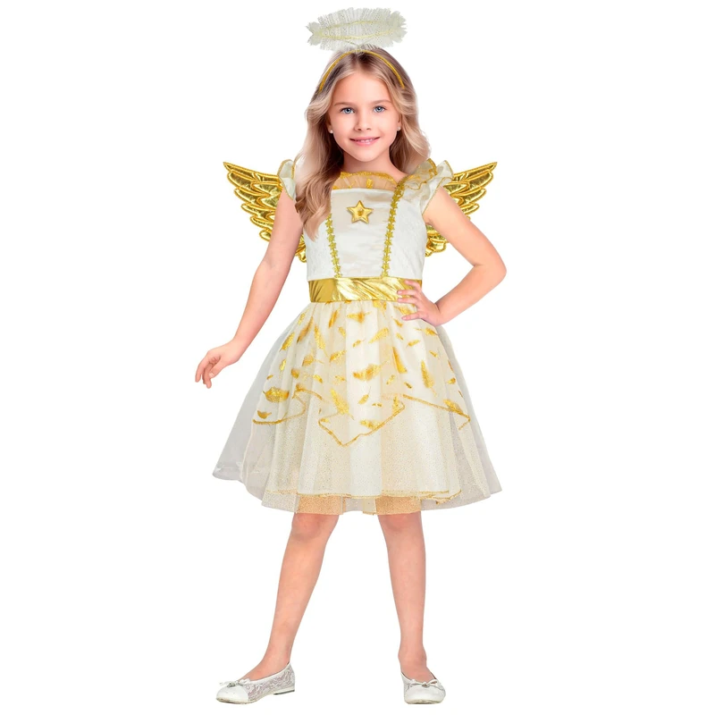 W WIDMANN MILANO Kids Angel Costume - White, Size 104