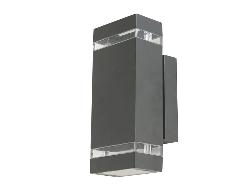 Eco Light Modern LED Focus 3 W 300 LM 2-Tier IP44 Outdoor Wall Light Anthracite 6050 Size LED