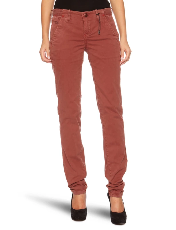 G-STAR RAW Women's Page Chino Tapered Colored, Red (Bordeaux 4409-258), 34W / 30L - Image 1