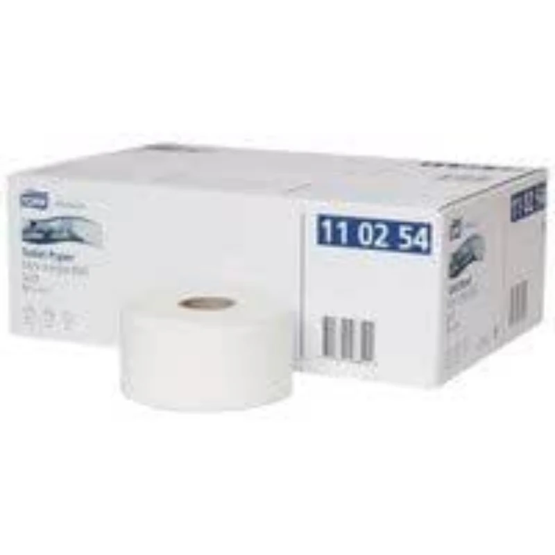 Tork 110254 Mini System Jumbo WC Rolls, 12 pieces