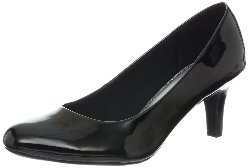 LifeStride Women's Parigi Dress Pump, Black Patent, 7.5 UK