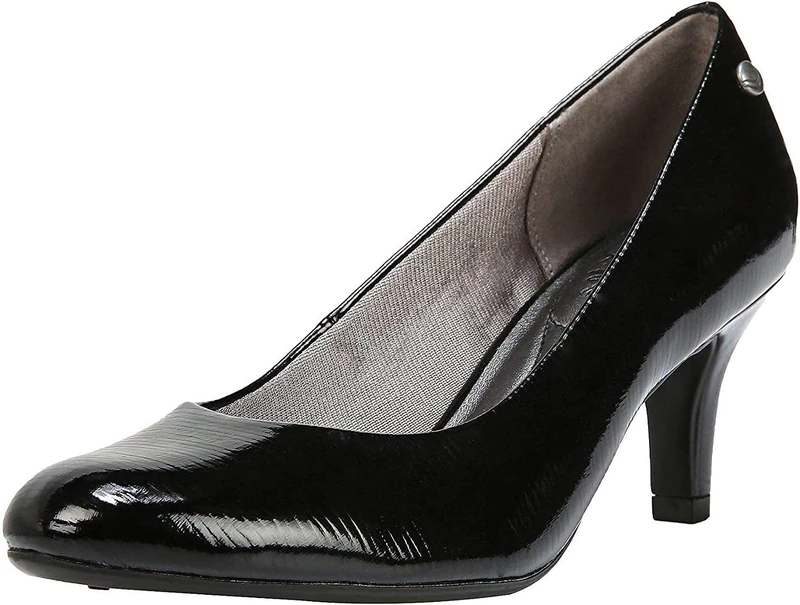LifeStride Women's Parigi Dress Pump, Black Glory, 12 W US