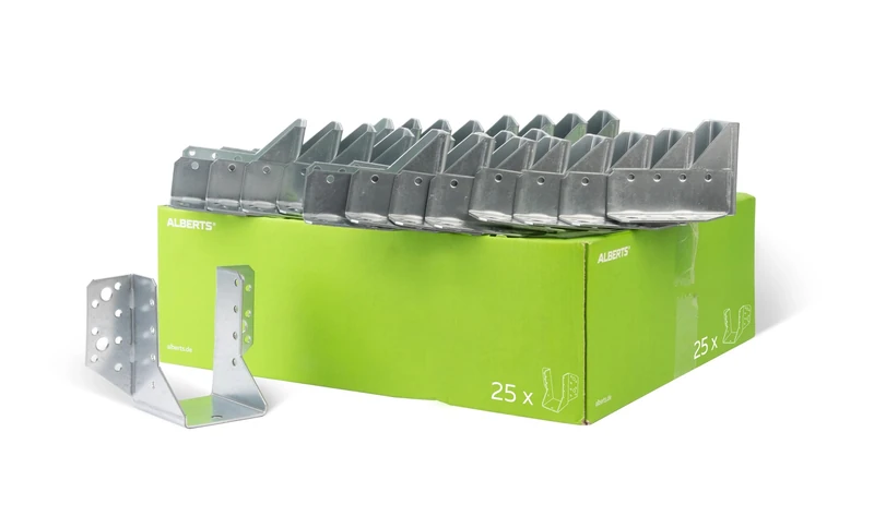 Joist Hanger Type A 60 x 100 mm / 25 STK. Oberflaeche: sendzimirverzinkt