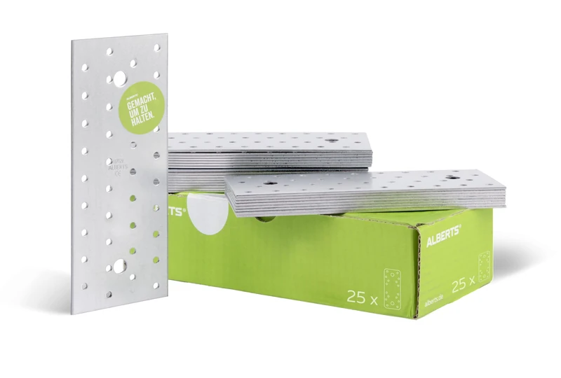 Perforated Plate Sendzimir-Galvanised 200 x 80 mm / 25 STK. - Image 1