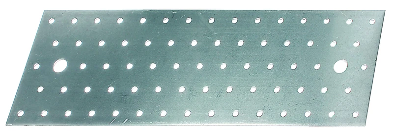Alberts 847289 Perforated Plate Sendzimir-Galvanised 300 x 100 mm Set of 20