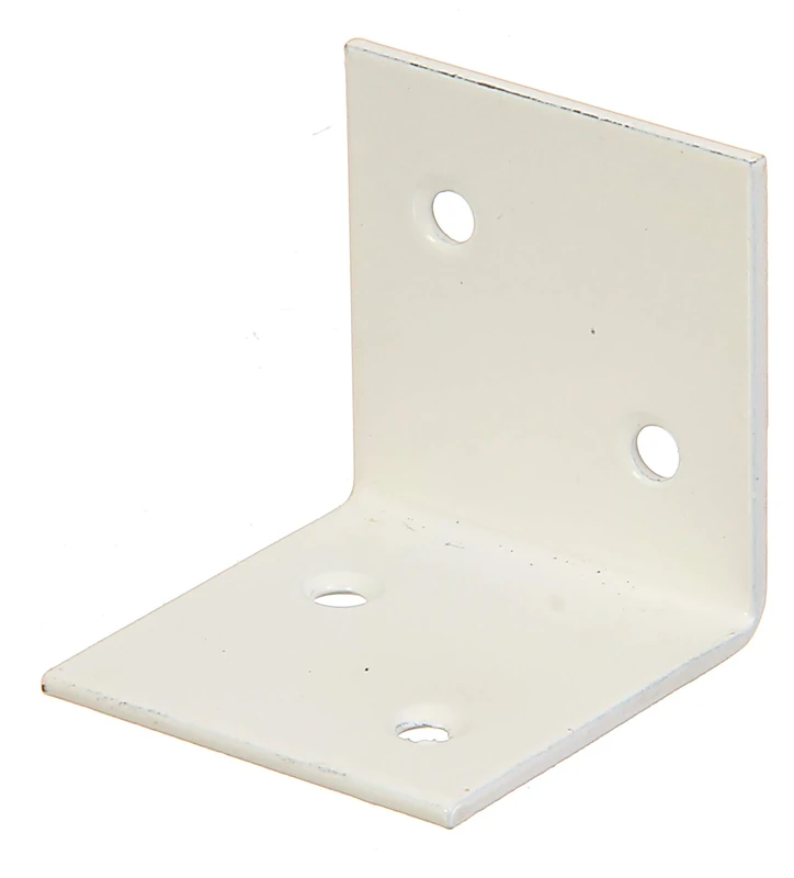 Wide-Angle Bracket Assymetrical 40 x 40 x 40 mm / 50 STK. White