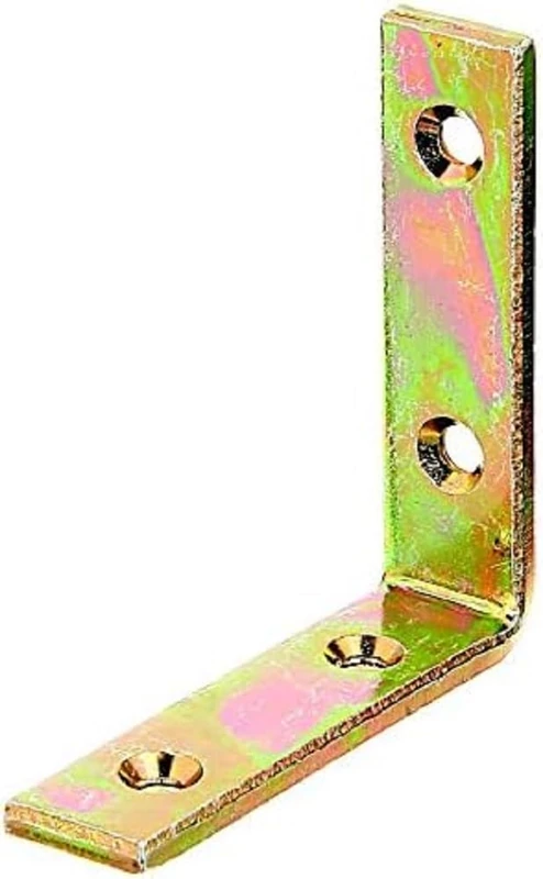 Corner Balcony Bracket - Isosceles - Narrow 80 x 80 x 20 mm / 20 STK. Surface: Yellow-galvanised