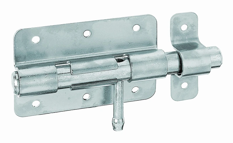 Alberts 863241 Bolt Bolt with Round Handle and Attached Loop Galvanised Blue Galvanised Plate 95 x 67 mm Bolt Diameter 15.5 mm Total Length 135 mm Set of 10