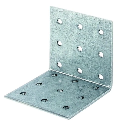 Perforated Plate Angle 60 x 60 x 60 mm / 50 STK. Oberflaeche: sendzimirverzinkt
