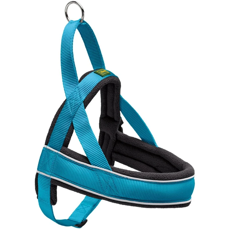 Hunter Racing Norwegian harness for dogs, nylon, reflective, coat-friendly, Blue, XXL